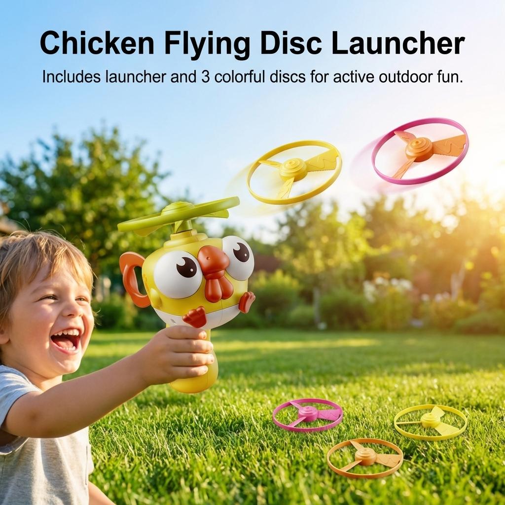 Bamboo Dragonfly Pull-Start Flying Disc for Kids Outdoor Parent-Child Interactive Toy