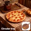 Wooden Pizza Board Round Tray Bread Board Steak Board Wooden Dessert Plate Wood