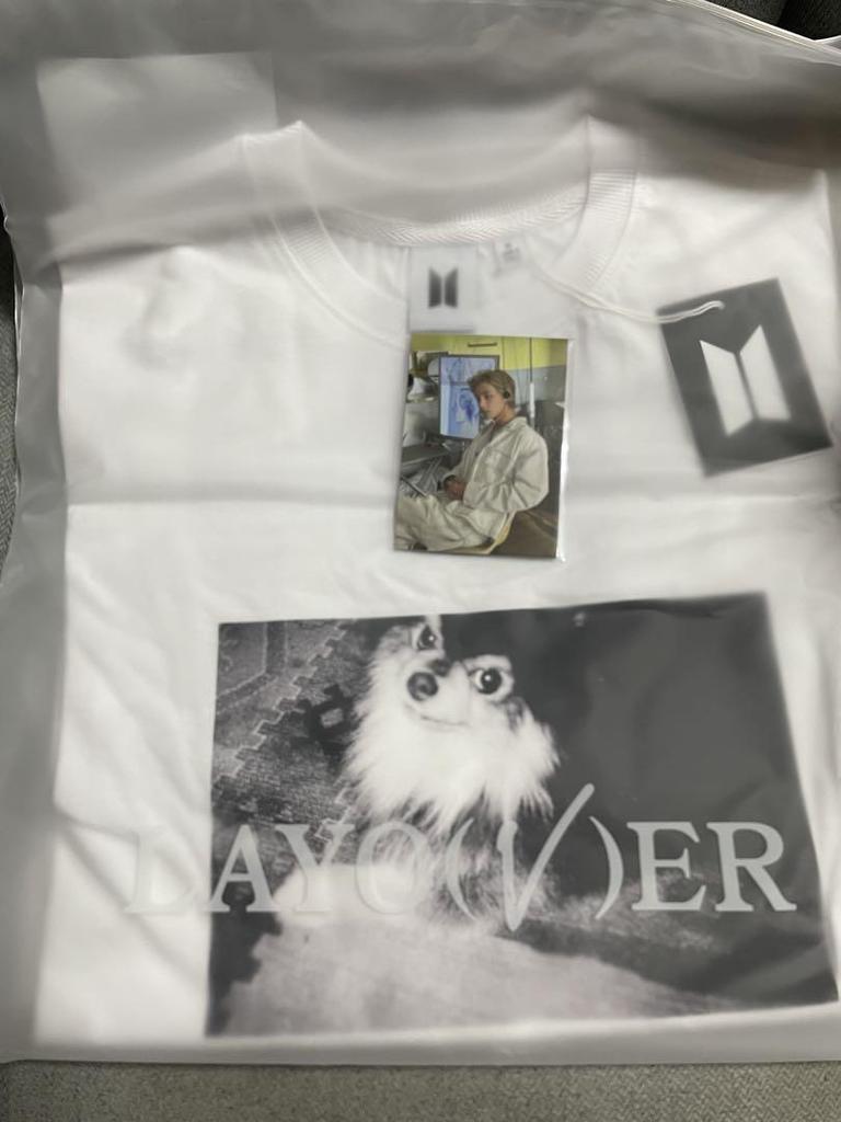 [USED] BTS V Layover V-T/Yeontan T-shirt with trading card