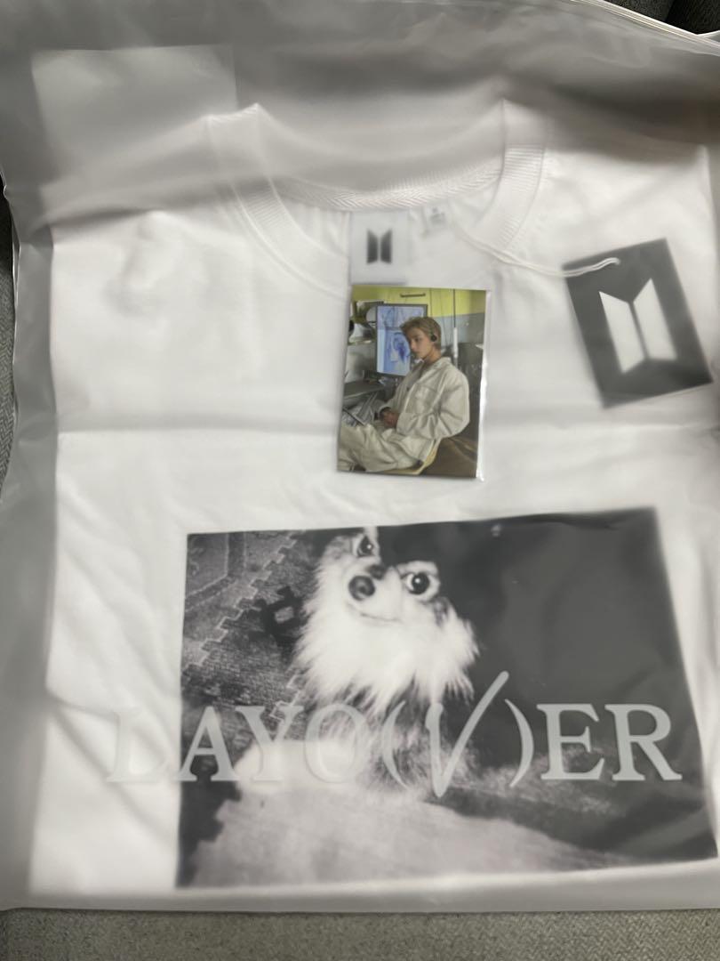 

[Б/У] Футболка BTS V Layover V-T/Yeontan с торговой карточкой