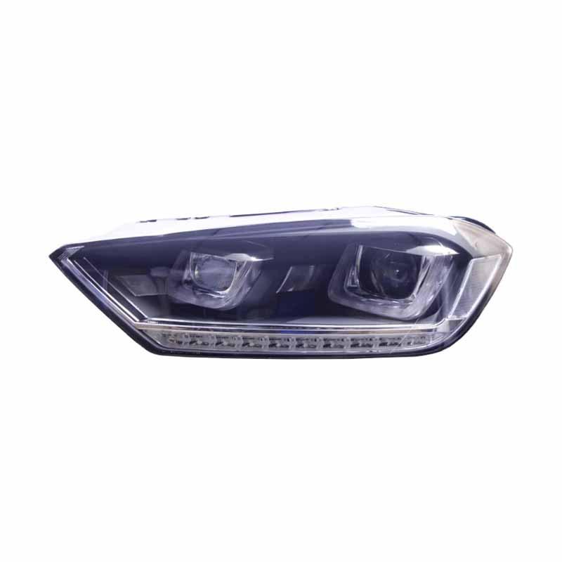 LED Daytime Running Lights with Flowing Turn Signals for 16-18 VW Golf Sportsvan Headlight Mod.