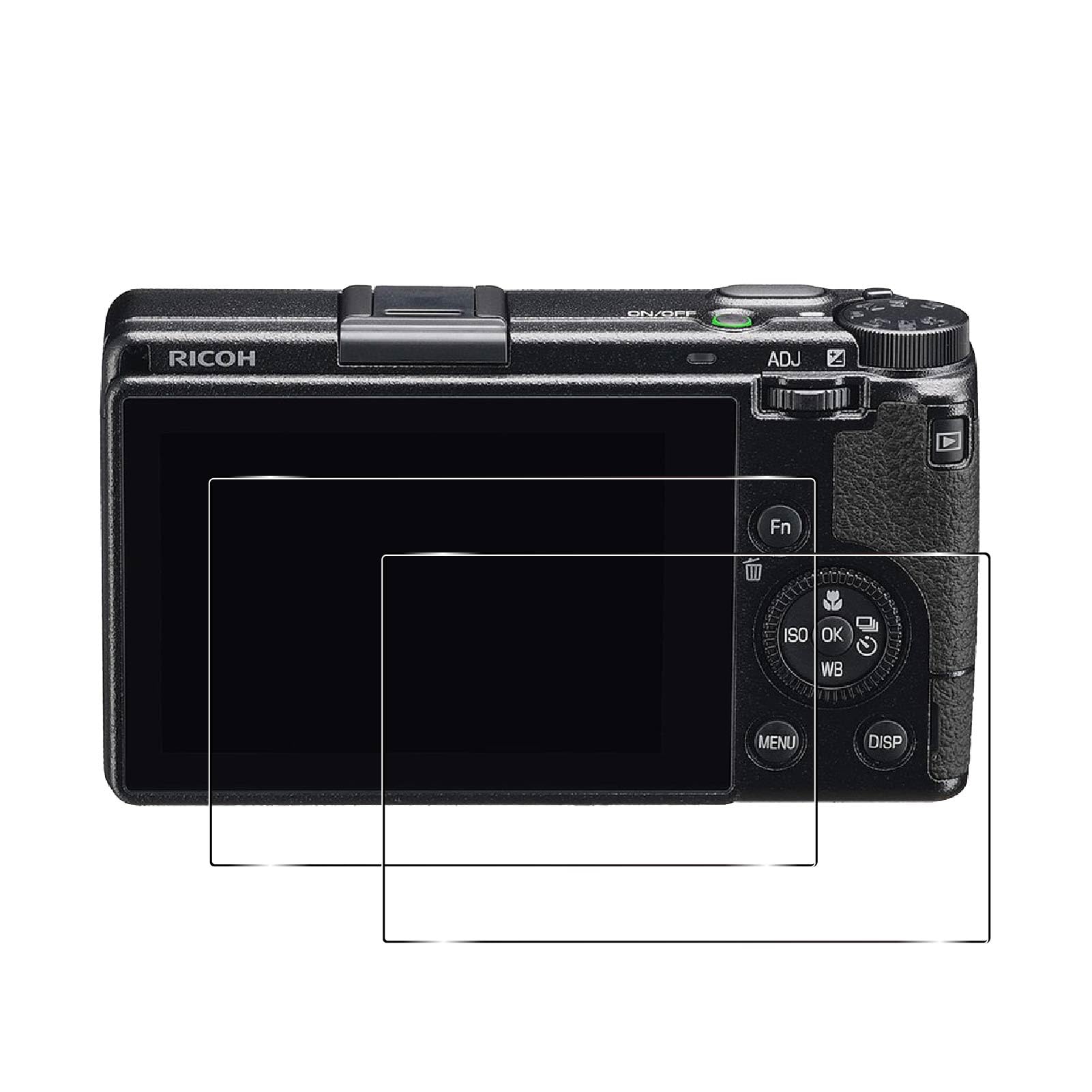 

Compatible with Ricoh GR and GR3 Screen Made in Japan with Asahi High 9H and High [2-Pack] IIIx, GR3x, Protectors, Glass. Ultra-Thin, Sensitivity,