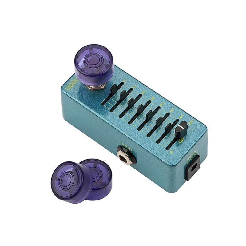 2Pcs Colorful Guitar Effect Pedal Footswitch Toppers, Guitar Foot Nail Effect Pedal Protections Caps Guitar Effect Part
