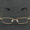 Premium Gold Color Frame Reading Glasses Men Luxury Anti Glare Lenses Blue Light Reading Glasses Women +0.75 To +4