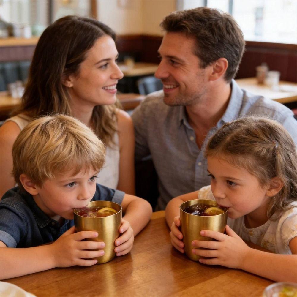 Stainless Steel Double-Wall Beer Cups Keep Cold Anti-scalding Cold Water Drinks Cup Hammered Texture Northern Europe Milk Mugs
