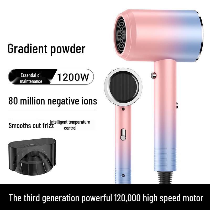 Silent Negative Ion Hair Dryer for Dormitory Use – Fast-Drying and Strong Wind, Ideal for Students and Home.