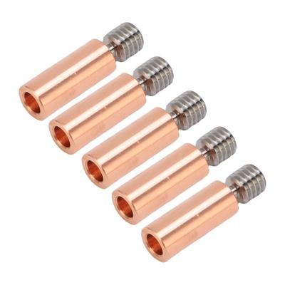 5PCS Bi Metal Heat Break Replacement for Flying Bear Ghost 5 6 3D Printer Ti Alloy M6 Thread HeatBreak Throat