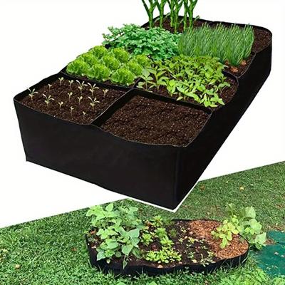 8-ızgara Bahçe Dikim Çantası Keçe Çok-ızgara Dikim Çantası Sebze Dikim Saksı Bitki Çiçek Dikim Saksı Bitki Beslenme Çantası