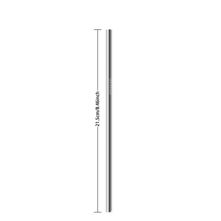 304 Stainless Steel Straws for Bars, Milk Tea, Juice & Coffee Shops