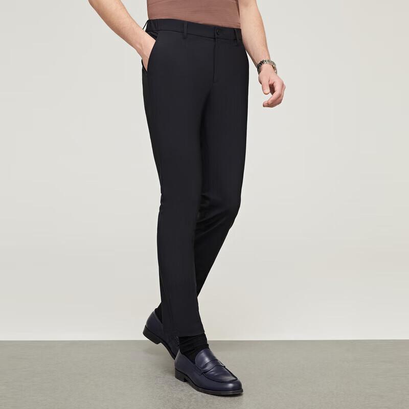 YOUNGOR Men's Lightweight Business Casual Slim Fit Knit Pants