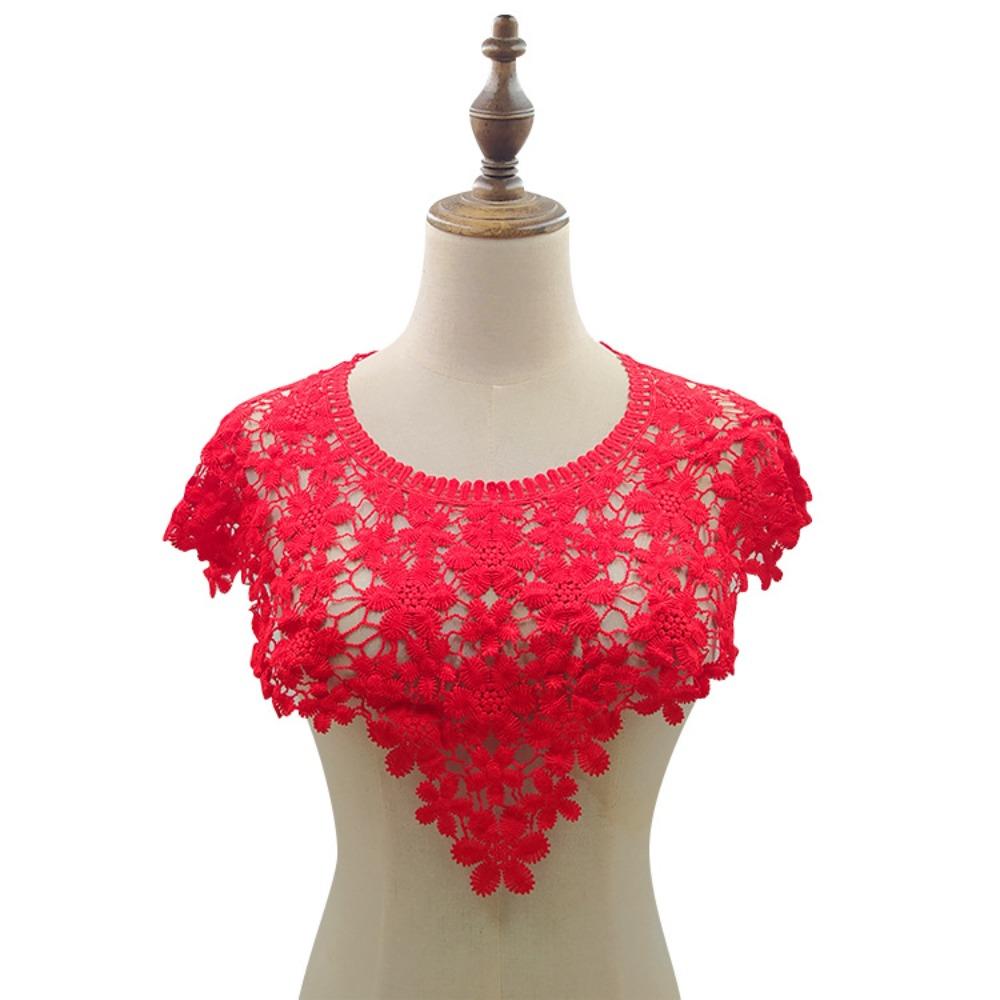 Lace Fabric Hollow Neckline Fashion Shawl Vest Exquisite Fake Neckline Collar  Feminine Decorative