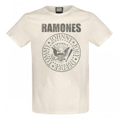 Amplified Unisex Adult Vintage Shield Ramones T-Shirt