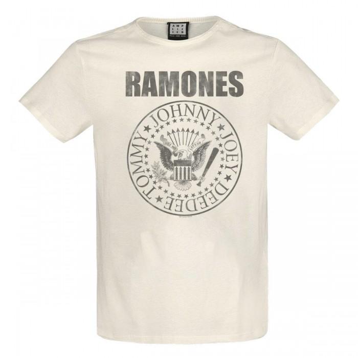 Amplified Unisex Adult Vintage Shield Ramones T-Shirt