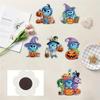 6pcs/Set Pumpkin Lantern Series Diamond Painting Magnets for Refrigerator Diamond Art Fridge Magnets for Adults Diamond Art Refrigerator Magnets Kits