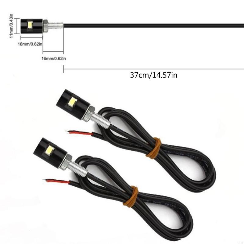 2025 New 2 PCS License Plate Light Screw Bolt Lamp 12V LED Bulb for Car Motorcycle Truck