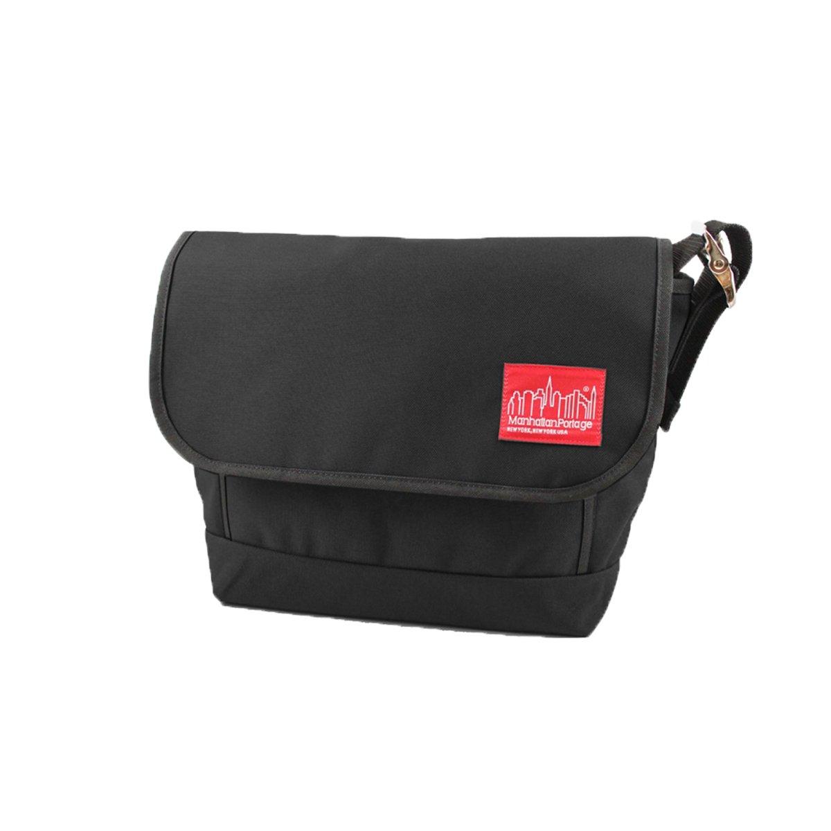 

Сумка-мессенджер ManhattanPortage с передним карманом и кросс-боди из ПВХ, винтажная, размер M, MP1606VJRFPL, черная (Манхэттен Портедж) mp1606vjrfpl-Черный