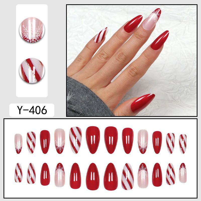 Short Press-On Nails Set With Floral Design Minimalist False Women Wearable Nail Tips In Multiple Colors