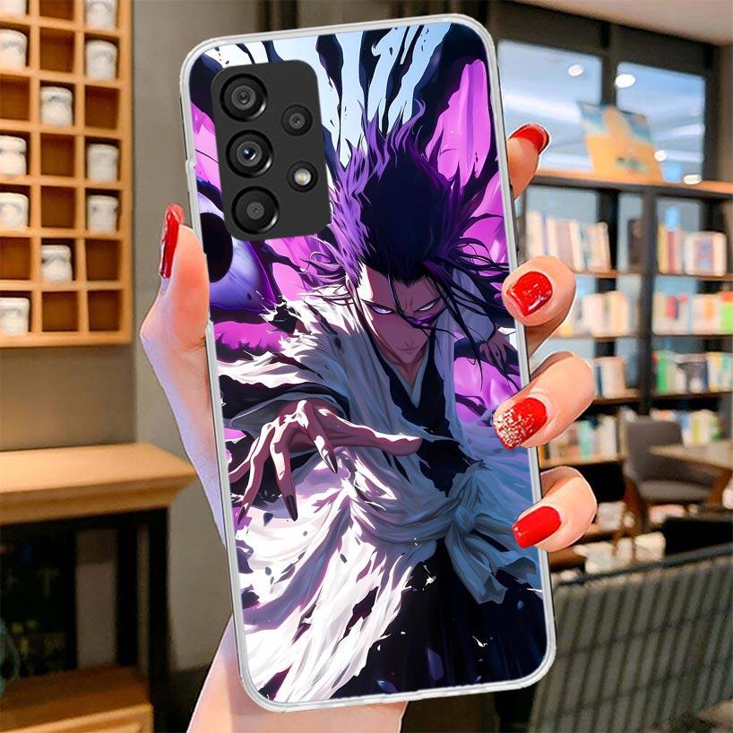 

Aizen Sousuke Bleach Phone Case For Samsung Galaxy A12 A22 A32 A52 A72 A02S Phone Case Note 20 Ultra 10 S10 Plus A51 A71 A50S A2 Samsung A71 4G