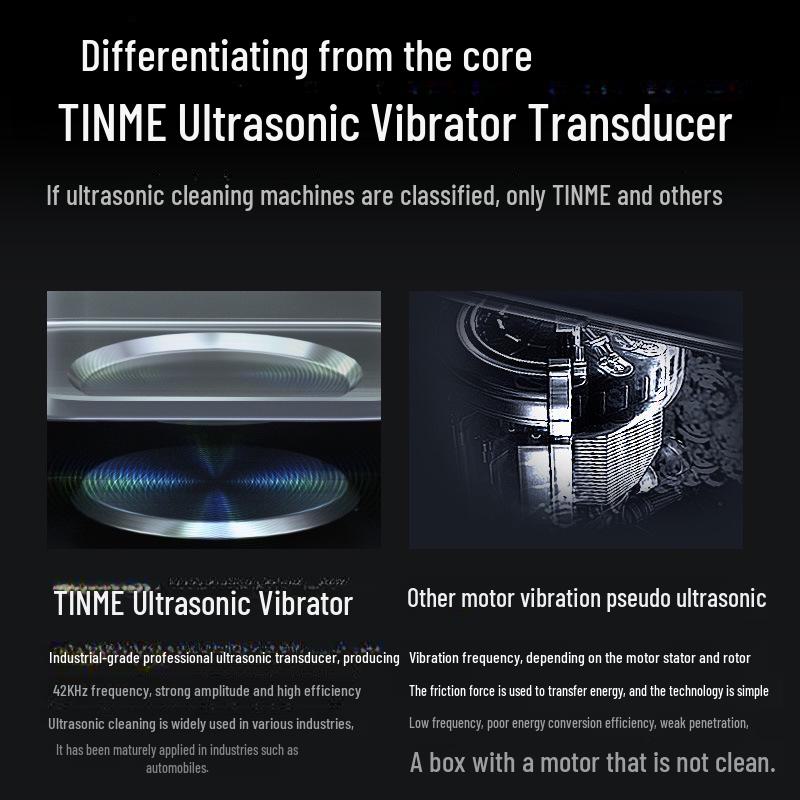German TINME Ultrasonic Cleaner for Glasses, Jewelry, Watches, and Contact Lenses