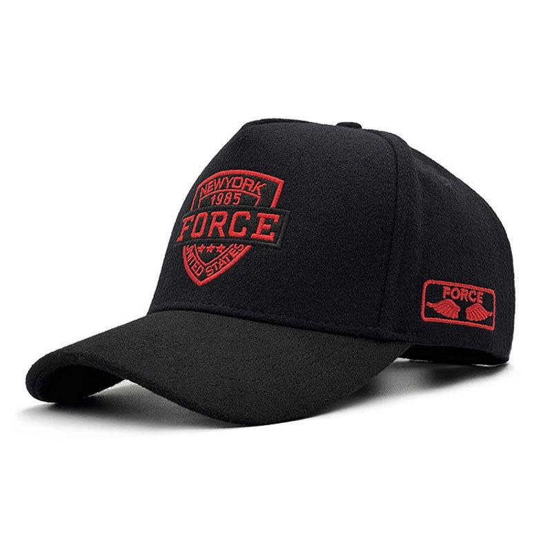 Winter Baseball Cap Big Head Large Size For Men Wool Keep Warm Windproof Cotton Trucker Hat Hip Hop Fashion Snapback 63-68Cm