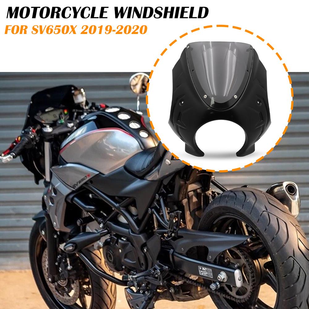 Motorcycle Accessories Headlight Fairing Front Head Windshield Cover Windscreen For SV 650X 2020 SV650X 2019 SV 650 X