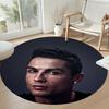 Cristiano Ronaldo Round Area Rug Perfect for Outdoor Dining Room Kitchen Bedrooms Antislip Round Carpet Anime Office Decor Perfect Gift for Women Men