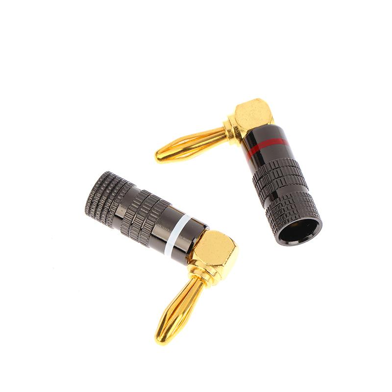 1Pcs Banana Plug Connector 4Mm Audio Video Speaker Adapter Banana Connectors Gold-Plated Banana Jack No Welding