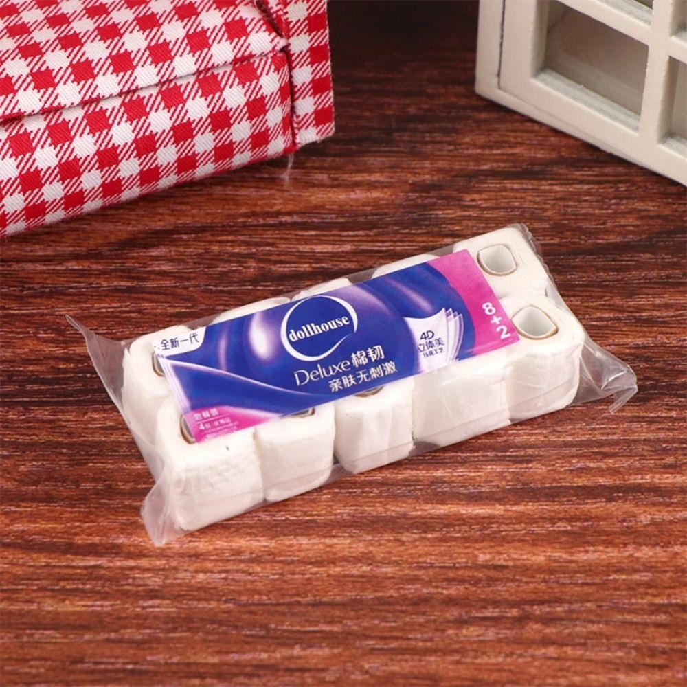 Tissue Dollhouse Miniature Paper Towel Paper Toilet Paper Roll Model Toy  Home Decor