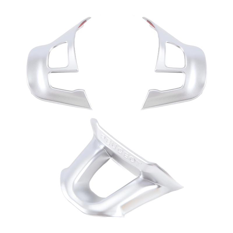 3Pcs/Set Car Steering Wheel Decoration Cover Trim Sticker Fit For  2008 208 308 2014-2018-M53K