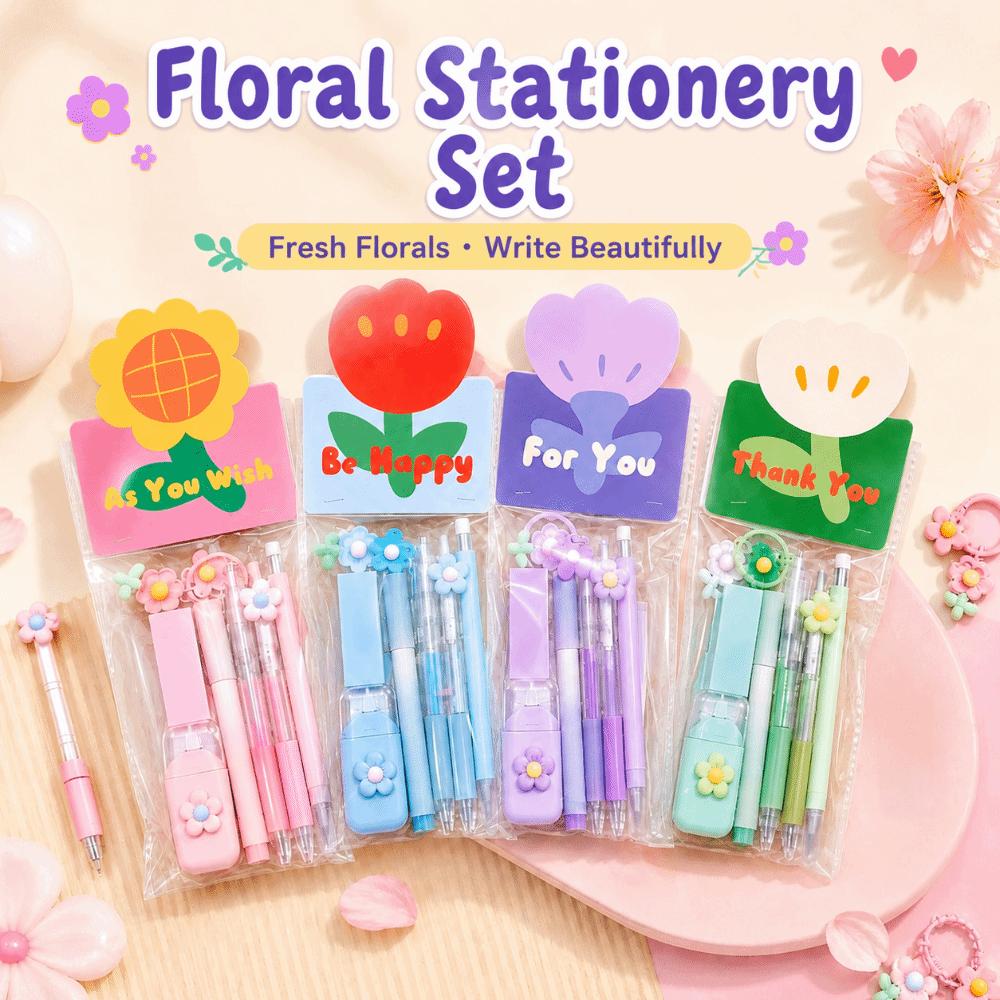8-in-1 Stationery Kit Complete Stationery Gel Pen Practical Sticky Notes  School Supplies