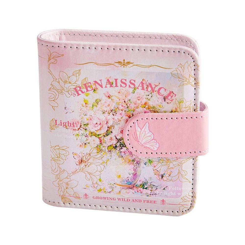 Vintage Card Storage Booklet Retro Picture Album Mini 3-Ring Photo Album Holds  Packaging Supplies