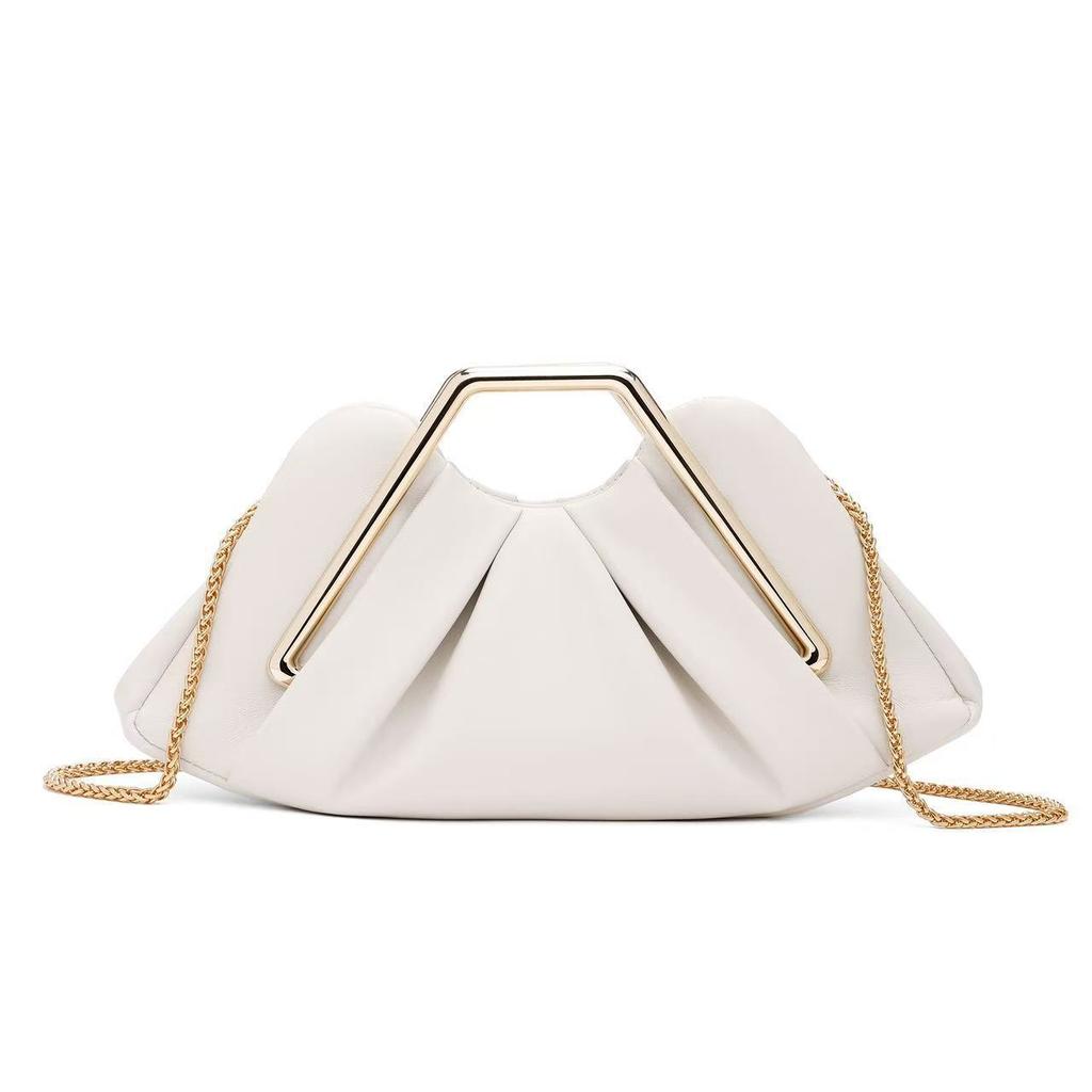 Soft Leather Bag Women'S Niche Cloud Bag Dinner Pleated Bag Premium Messenger Underarm Women'S Bag