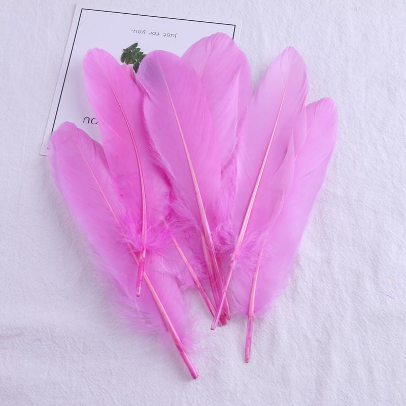 50Pcs28 Color Diy Feather Hard Big Floating Feather Wedding Dress Children Handmade Decoration Materials