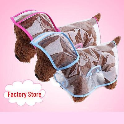 Haustier Regenmantel für kleine & mittelgroße Hunde - Transparentes Mode-Poncho