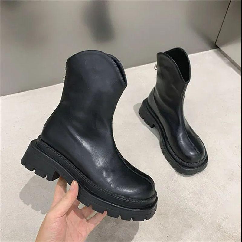 Super fire Internet celebrity platform Martin boots women's 2025 new British style short boots women's boots tide increase medium boots women