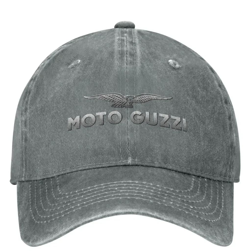 Unisex Women Moto Guzzi Motorcycle Racing Motorcross Baseball Caps Classic Distressed Washed Dad Hat Adjustable