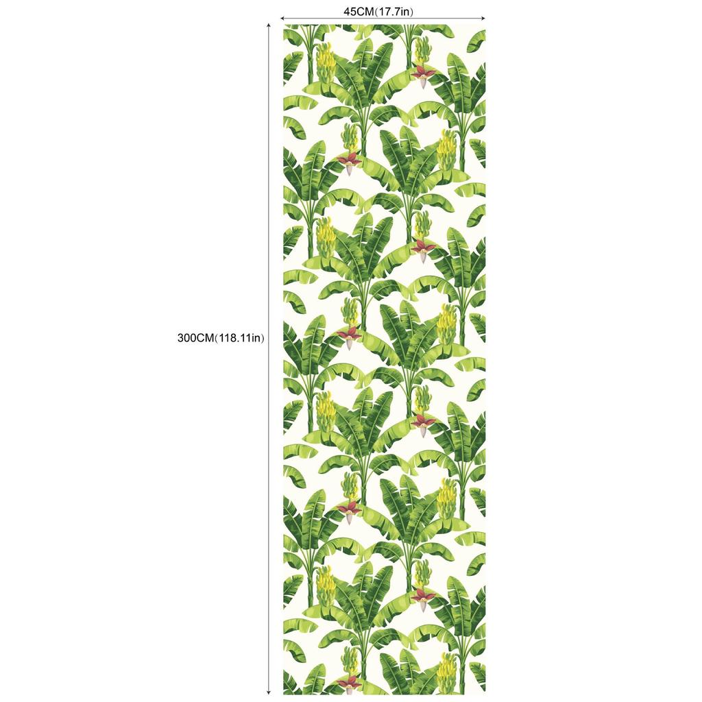 HaoHome Blumen und Pflanzen Abziehbar und Aufklebbar Tapete Abnehmbar Mehrfarbig Vinyl Klebstoff Floral Wandbeläge Wohnzimmer Dekor