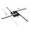 Plafonnier LED - NETTLIFE - 56,5 cm - Noir - 24W - 3000K (blanc chaud)