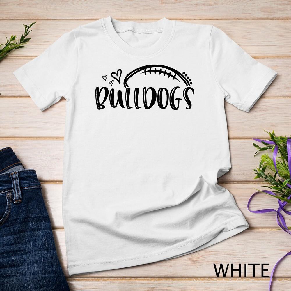 

Football Bulldogs School Sports Fan Team Spirit Unisex T-shirt L