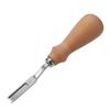 Leather DIY Leather Edge Beveler Trimming Edge  Stainless Steel Crafting Tool with Wooden Handle