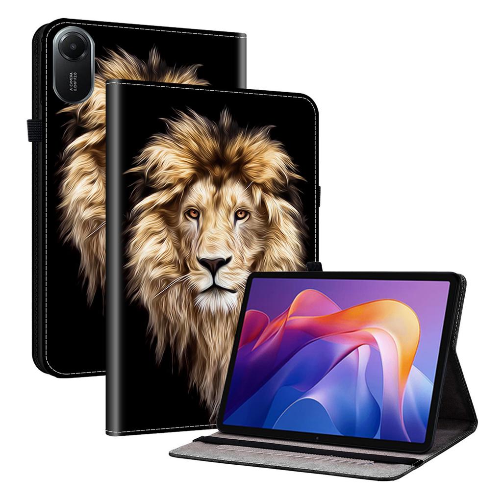 For Xiaomi Redmi Pad 2 Leather Case Pattern Printed Stand Tablet Cover with Card Slots