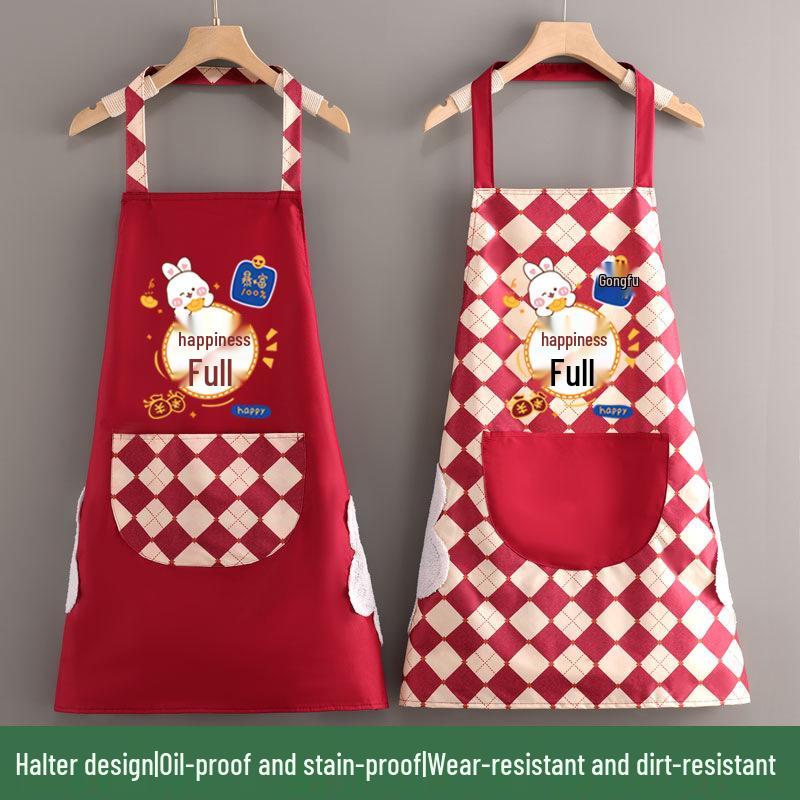 Women's Fashion Waterproof Apron - Oil-Proof, Stylish Waist for Cooking and Catering