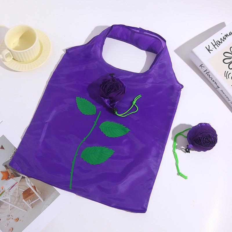 Складная сумка для покупок с розовым цветком портативная большой вместимости складная сумка-тоут легкая прочная дорожная ручная сумка мешочек для хранения 557₽