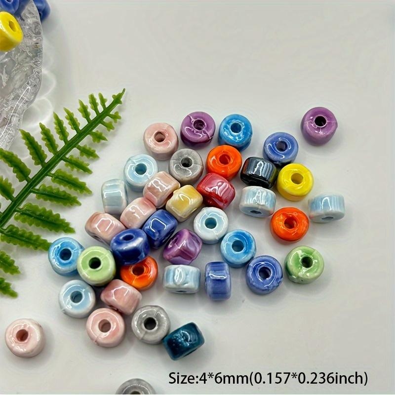 

Colorful Ceramic Bead Cylindrical Bead Handmade DIY Necklace Bracelet Accessories 10pcs разноцветный