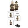 Weltkrieg II US Militär Soldat Minifigur Baustein Sechsseitig bedruckt Junge Zusammengebautes Spielzeug