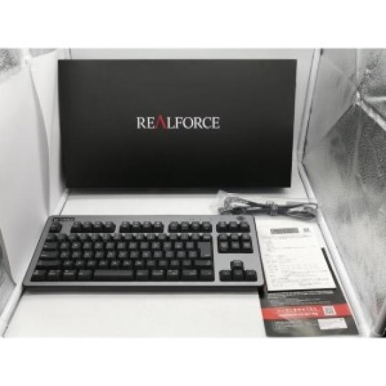 USED Topre REALFORCE R3 for Mac TKL Hybrid Keyboard – Silent 45g, Japanese Layout (R3HG11, Black)