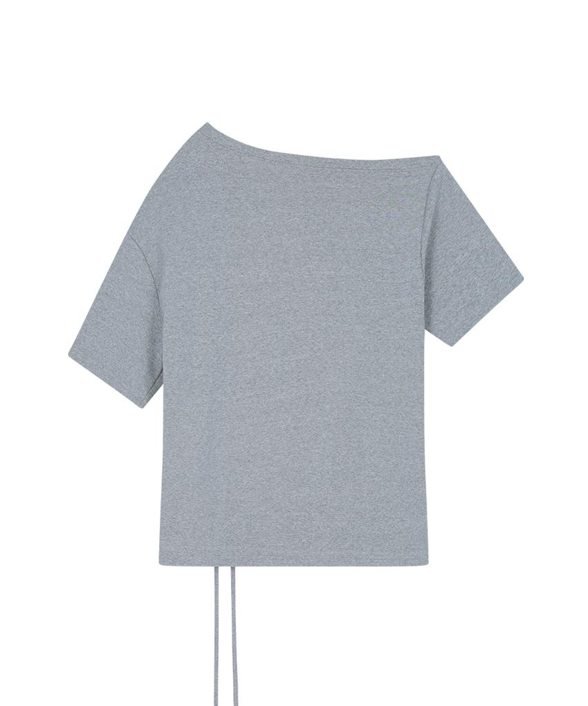 ILLIGO Love One-Shoulder Oversized T-Shirt Melange