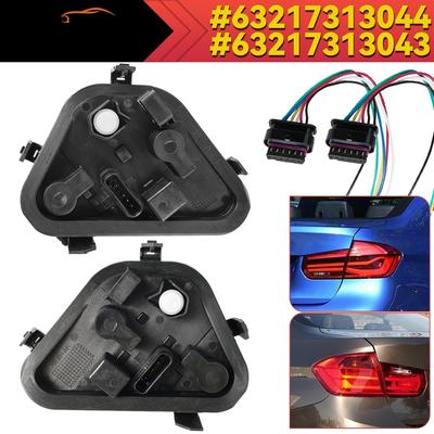 Car Taillight Assembly Kit Rear Light Lamp Socket w/Cable Plug #63217313043 63217313044 For BMW 3 Series F30 F35 F80 320 328 335