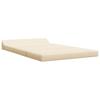 Foldable Sofa Bed Cream 120 X 60 X 49 Cm Fabric