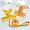 Adjustable Anti-Escape Cat Leash and Vest with Little Yellow Duck Design for Outdoor Walking